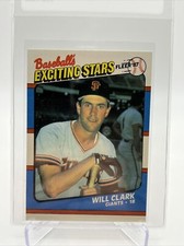 1987 Fleer Baseball's Exciting Stars Will Clark Card #10 Mint FREE SHIPPING