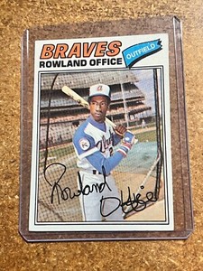1977 Topps Baseball # 524 Rowland Office