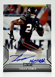 2019 Leaf Draft Travis Homer Travis Homer RC Auto Seattle Seahawks - Picture 1 of 2