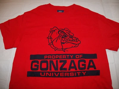 Property of Gonzaga University Bulldogs Red Men's Small T-Shirt MV Sport - Image 1 of 3