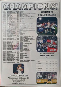 Fulham Championship champions 2022 - souvenir print - Picture 1 of 1