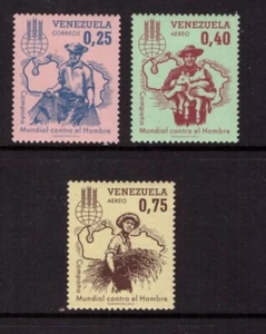 Venezuela 1963 Libertad del Hambre conjunto como nuevo sellos MNH - Imagen 1 de 1