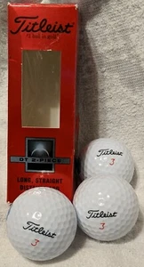 Titleist PELOTAS DE GOLF DT 2 piezas resistente a prueba de cortes cubierta 3 bolas madera mutua - Imagen 1 de 3