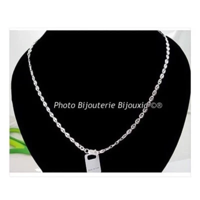 Chaînes grain de café au choix Argent 925/1000 Bijoux neuf avec étiquettes - Photo 1/2