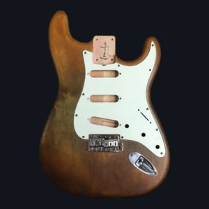 FRANCHIN Mercury guitar body WESTERN Aged Natural Alder S-type *MADE TO ORDER - Imagen 1 de 11