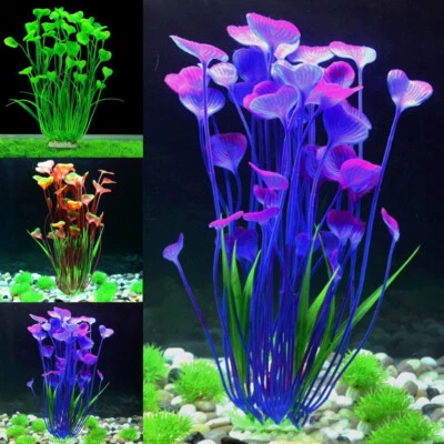 Artificial Aquarium Plants Decoration Fish Tank Water Plant Grass Ornament Decor - image 1 of 4