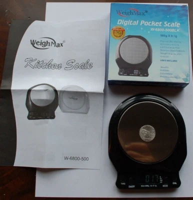 Báscula digital de bolsillo WeighMax W -6800 con pantalla LED emergente 500 g -.1 g Foto 1 de 3