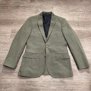 J Crew Blazer Mens 36s Green Ludlow Wool Slim 2 Button Double Vent Sport Coat - Picture 1 of 12