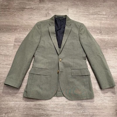 J Crew Blazer Mens 36s Green Ludlow Wool Slim 2 Button Double Vent Sport Coat - Image 1 of 4