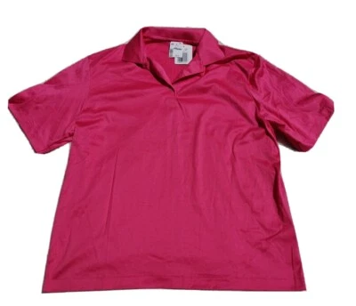 • Camisa Cross Creek vintage con cuello de manga corta para mujer grande de algodón rosa nueva con etiquetas Foto 1 de 4