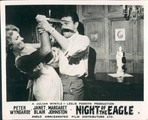 NIGHT OF THE EAGLE/ BURN WITCH BURN PETER WYNGARDE JANET BLAIR LOBBY CARD