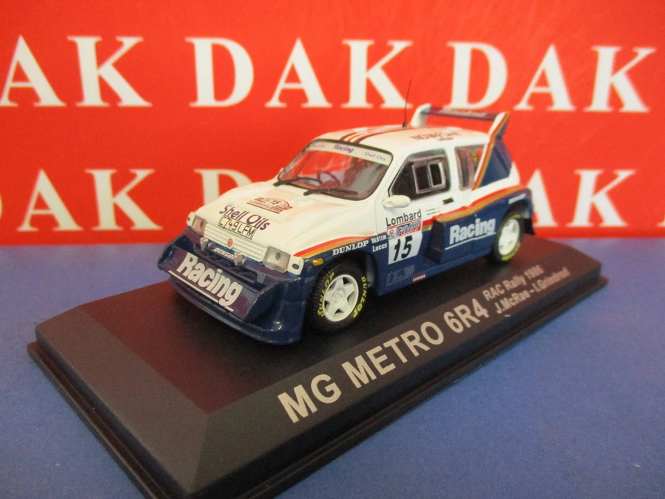 Die cast 1/43 Modellino Auto MG Metro 6R4 RAC Rally 1986 J. McRae - Immagine 1 di 3