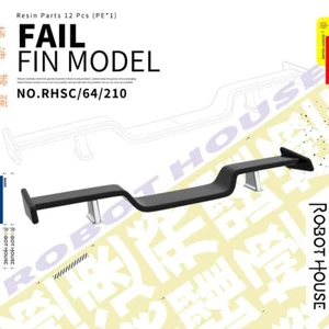 Robot House 1/64 3D Print Resin Details Up Tail Fin Panel Model MUSCLE CAR REAL - Picture 1 of 2