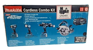 MAKITA GT400M1D1 40V max XGT Brushless Cordless 4‑Pc. Combo Kit (2.5Ah/4.0Ah) - Picture 1 of 3