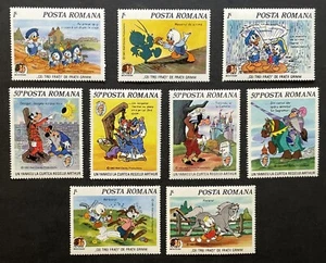 RUMÄNIEN MARK TWAIN BRÜDER GRIMM DISNEY BRIEFMARKEN SET 9V 1985 KLASSISCHE MÄRCHEN - Bild 1 von 1