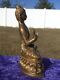 BUDDHA Protection Statue Heavy Brass a Sitting Abhaya Mudra 5th Dhyani For Sale
