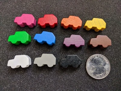 Small Wooden Board Game Car Piece - Image 1 of 2