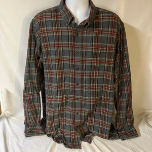 LL Bean Herren Flanellhemd mehrfarbig kariert XLT XL groß 100 % Baumwolle kostenloser Versand! - Bild 1 von 8