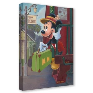 Track 28 24Hx18W Disney Fine Art by Bret Iwan - Picture 1 of 1