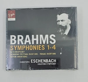 Brahms Symphonies 1-4, Eschenbach [Virgin 4 CD Box Set] NEW SEALED - Picture 1 of 8