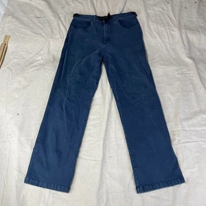 Prana Wanderhose Herren Große L Blau Gürtel Outdoor Canvas Logo Stretch Locker - Bild 1 von 18