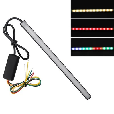 Brake Light Strip Motorcycle Safety Lighting Automatic Direction Indicator - Image 1 of 4
