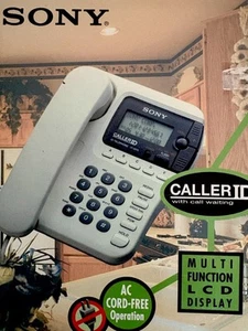 Sony IT-ID70 Caller ID téléphone multifonction écran LCD fonctionnement sans fil AC - Photo 1/9