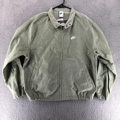 Nike мужской размер M спортивная одежда клуб вельвет Harrington куртка зеленый FZ0631-370 - Изображение 1 из 4