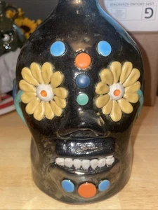 Lynn & Albert Walton Flower Face Jug Metallic Finish 8.5” - Picture 1 of 8