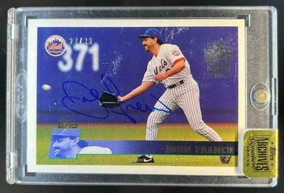 2018 Topps Archives John Franco 1996 automático #27/33 #155 Mets Foto 1 de 2