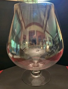 Große Klarglas Brandy Schnäfferform Vase Markenlos - Bild 1 von 6