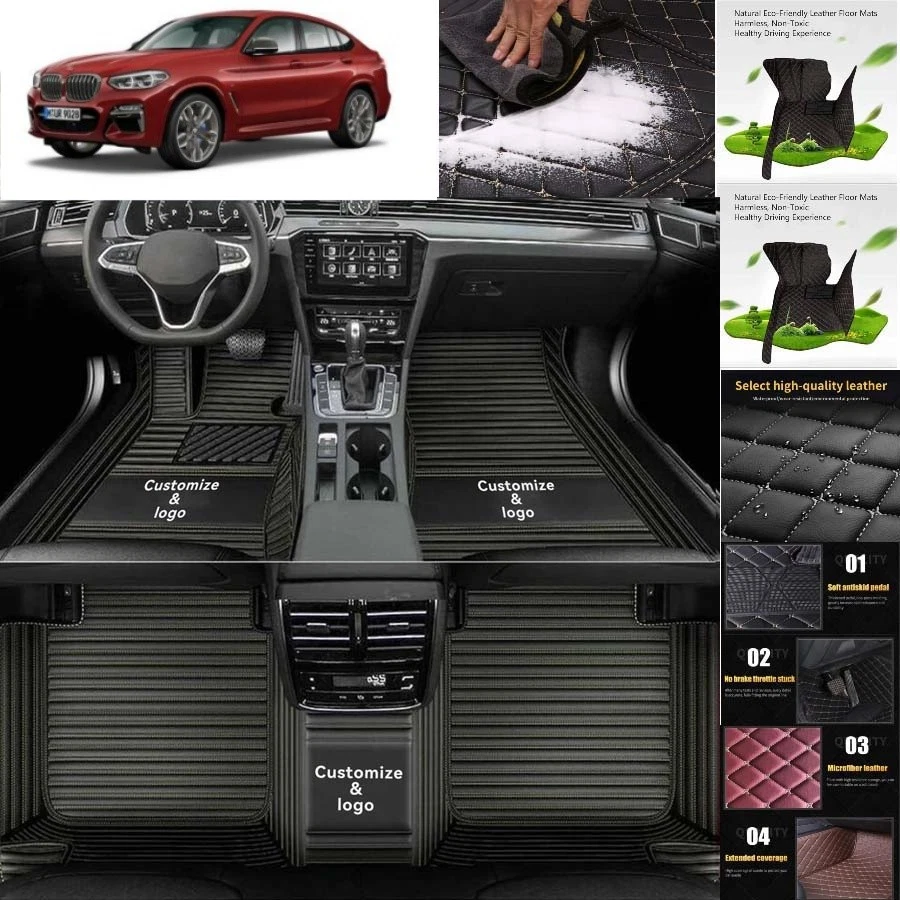 For BMW X3 Car Floor Mats Luxury Waterproof Carpets Liners Interior Auto Foto 1 de 4