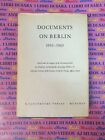 book libro DOCUMENTS ON BERLIN 1943-1963 R. OLDENBOURG VERLAG MUNCHEN 1963 (L17)
