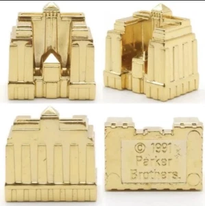 Game Piece Replacement Part Hotel 24K Gold Plated Monopoly Franklin Mint (Qty 1) - Picture 1 of 2