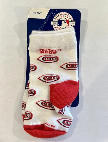 For Bare Feet Vintage MLB Chicago Cubs Socks Size Infant 0-12 M Made In USA New Cover