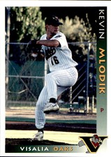 1997 Visalia Oaks Grandstand #18 Kevin Mlodik Rosholt Wisconsin WI Baseball Card