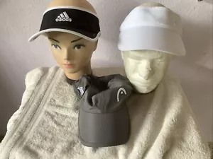 Women’s Lot of 3 Under Armour Adidas & Penn Visor Cap Hat Tennis Golf - Picture 1 of 18