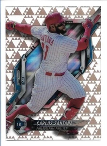 Carlos Santana 2018 Topps High Tek Pattern 3 triangoli #HT-CS Phillies - Foto 1 di 2