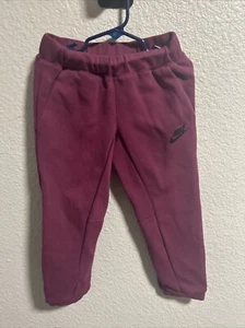 Nike Sportswear Tech Fleece Little Kids' Burgundy Pants 86H052-042 LG - Picture 1 of 5