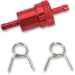 Filtro de combustible de aluminio anodizado rojo Emgo 1/4" (14-34470) - Imagen 1 de 1
