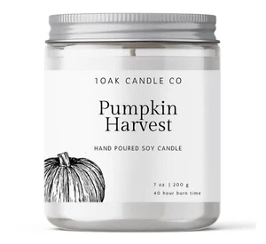Fall Pumpkin Candle for Home - Soy Fall Candles - Warm Scented Candles - Soy ... - Picture 1 of 5