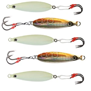 80 g de pescado ¡WOW! Cuchillo vertical plano de metal caída plantilla arrastre cebo vertical 2 colores - Imagen 1 de 5