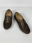 Cole Haan Womens SZ 5 B Bronze Metallic Leather Loafer Driving Moccasin