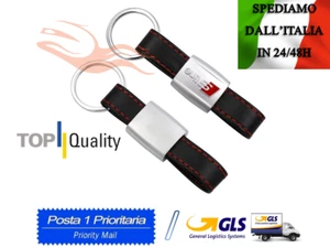 PORTACHIAVI AUDI S-LINE A1 A3 A4 A5 A6 A7 A8 Q2 Q3 Q5 Q7 RS QUATTRO TT IN PELLE - Foto 1 di 1