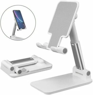 Cell Phone Stand Tablet Mount Fordable Desktop Holder Cradle Dock Mobile iPhone - Image 1 of 4