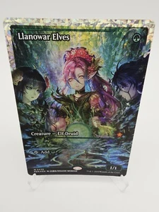 Magic: The Gathering Llanowar Elves Showcase Fracture Foil - Foundations - Picture 1 of 2