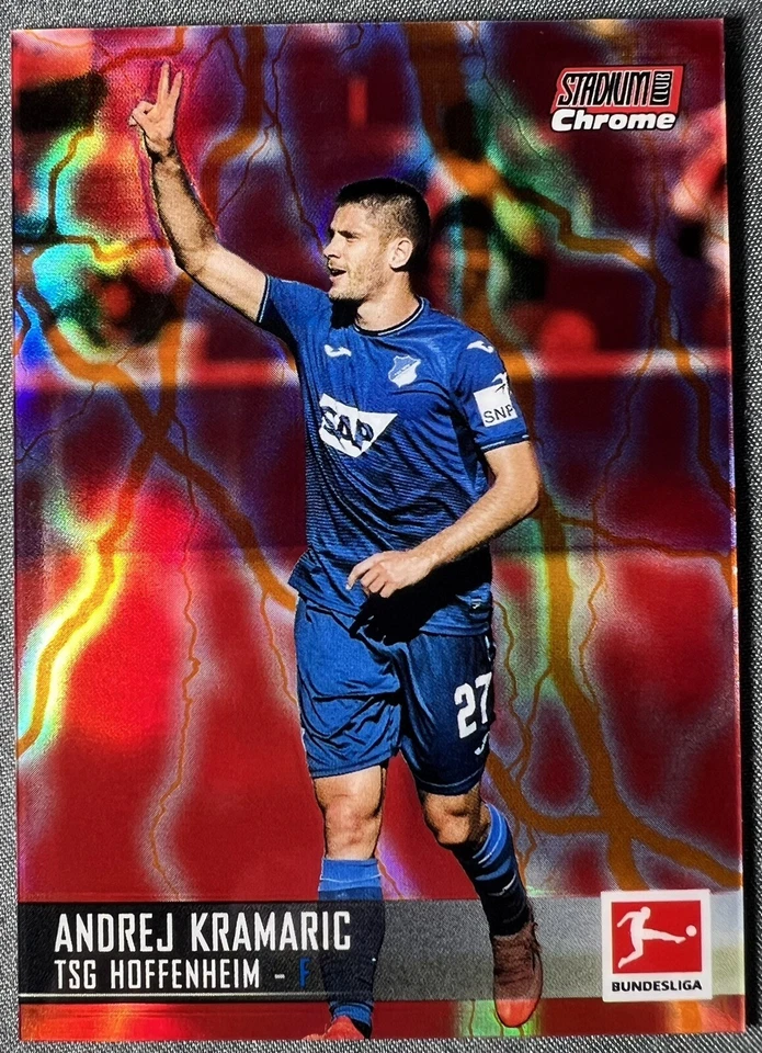 Andrej Kramaric 2021 Stadium Club Chrome TSG Hoffenheim Red Electric Charge /4 - Image 1 of 3