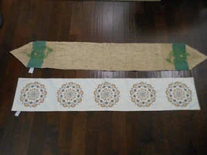 Lote de 2 corredores de mesa usados con TESOROS INSPIRADOS Y PIER 1 IMPORTACIONES - Imagen 1 de 10