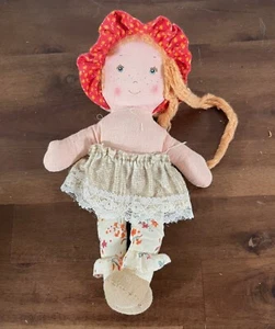 Muñeca Knickerbocker Holly Hobbie's Friend Carrie 9" tela pequeña trapo - Imagen 1 de 6