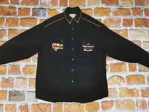 Chevignon Vintage Superior Camisa Western Cowboy Rodeo Negro Informal Gr: M Como - Imagen 1 de 9